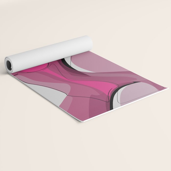 Pink Nudity Yoga Mat Gallery Image 2