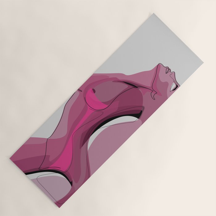 Pink Nudity Yoga Mat Gallery Image 1