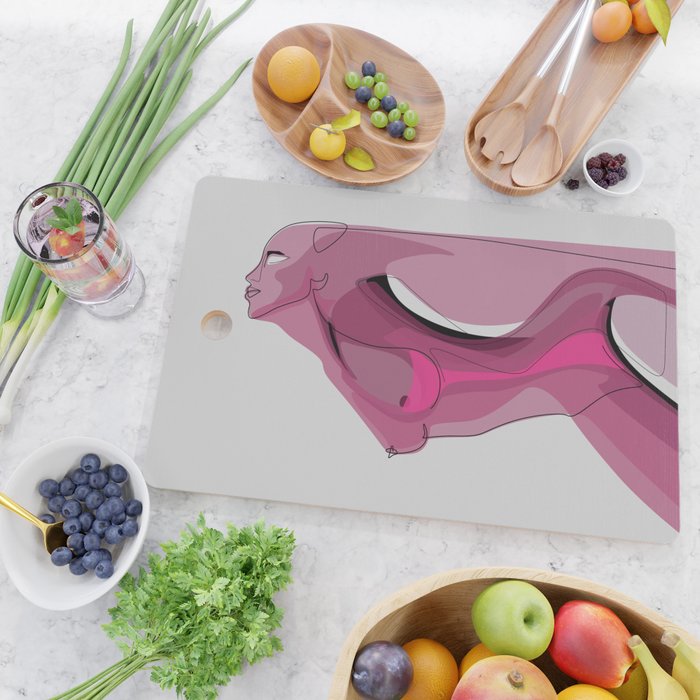 Pink Nudity Cutting Board Gallery Image 2