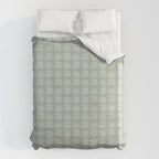 block print floral - sage Duvet Cover Gallery Image 6