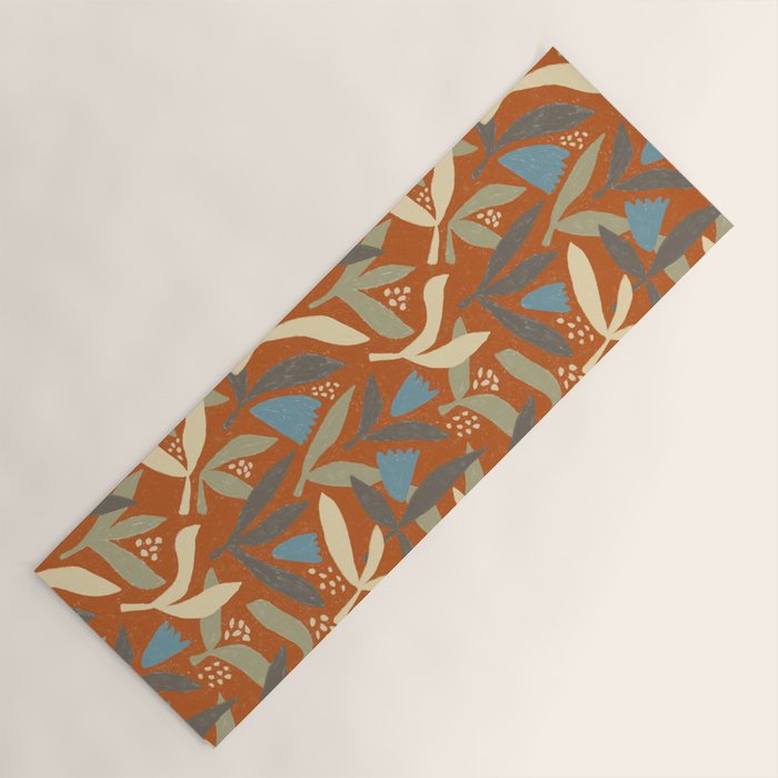 Hand Drawn Florals #1 Yoga Mat Gallery Image 1