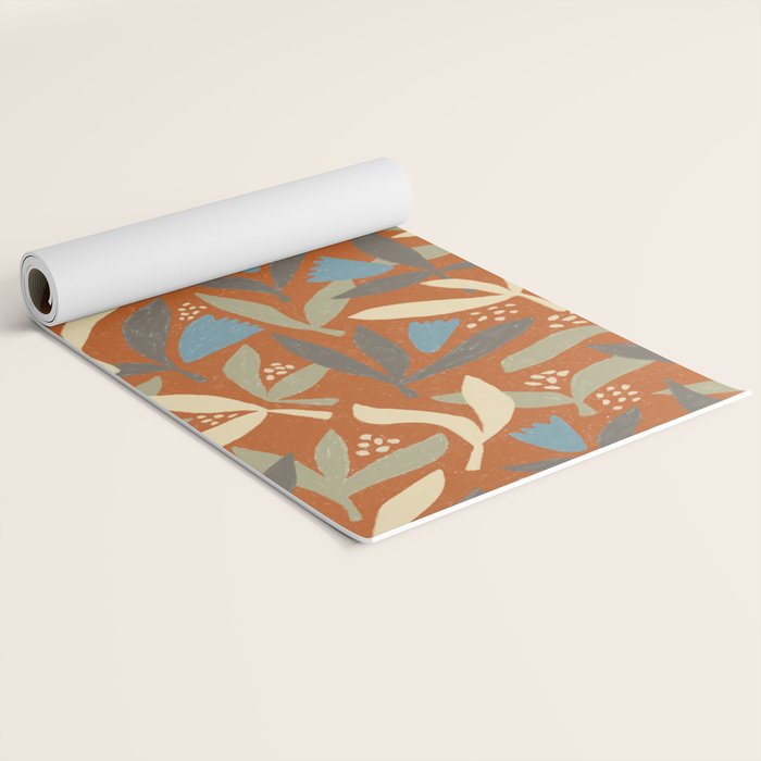 Hand Drawn Florals #1 Yoga Mat Gallery Image 2