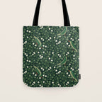 Aviary Vine - Forest Green Tote Bag Gallery Image 1