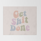 Get Shit Done Throw Blanket Gallery Image 2