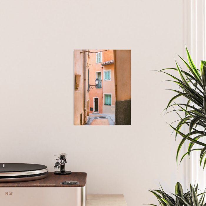 Menton street | Pastel Côte d'Azur travel photography print Poster Gallery Image 2