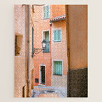 Menton street | Pastel Côte d'Azur travel photography print Jigsaw Puzzle Gallery Image 1