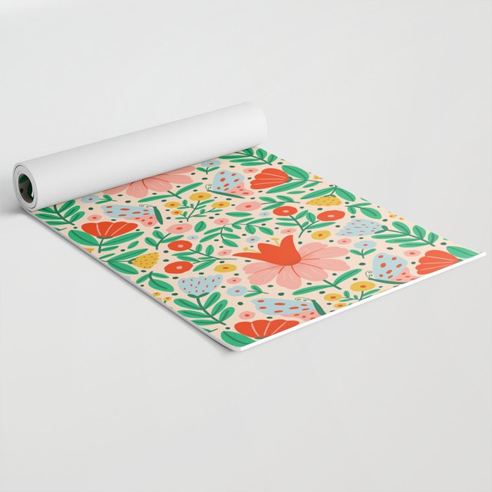 Whimsical Floral - colorful garden  Yoga Mat Gallery Image 2