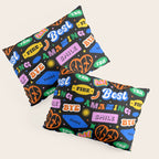 Fun retro quote sticker pattern Pillow Sham Gallery Image 3