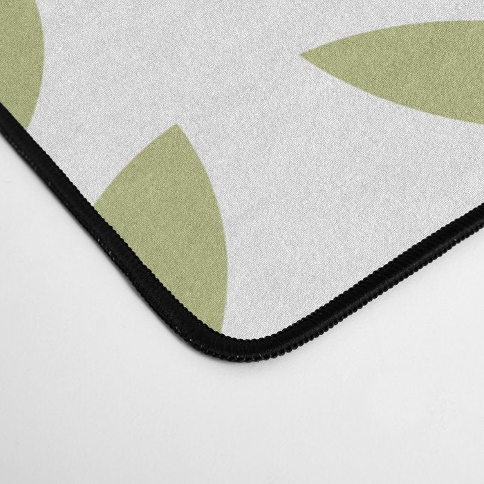 Scandinavian Mid Century Pattern Green Desk Mat Gallery Image 4