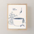 Coffee Diver Mini Art Print Gallery Image 1