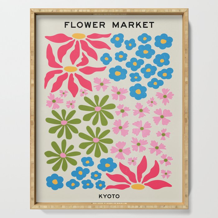 Flower Market 02: Kyoto Serving Tray Gallery Image 1