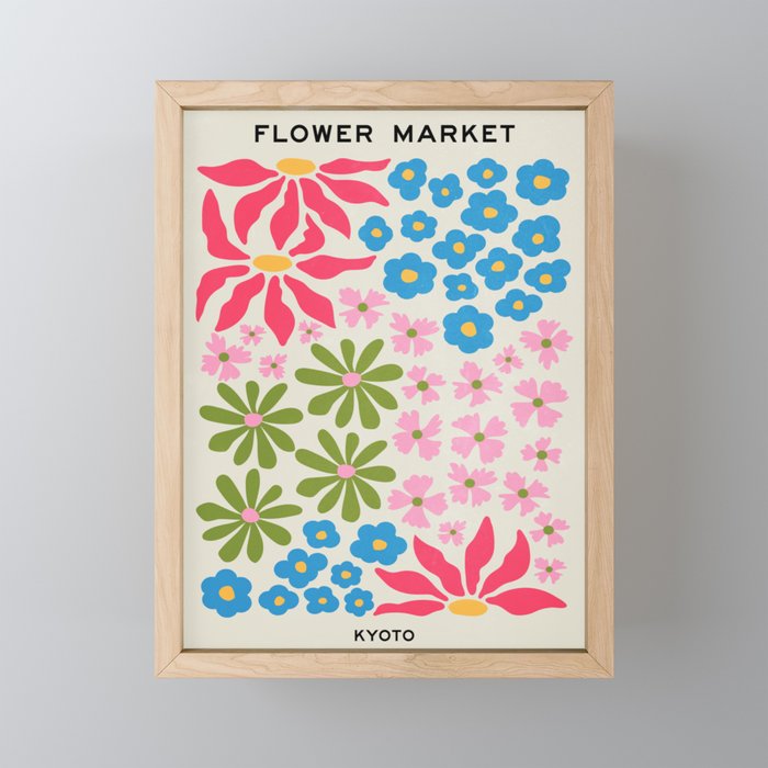 Flower Market 02: Kyoto Mini Art Print Gallery Image 1