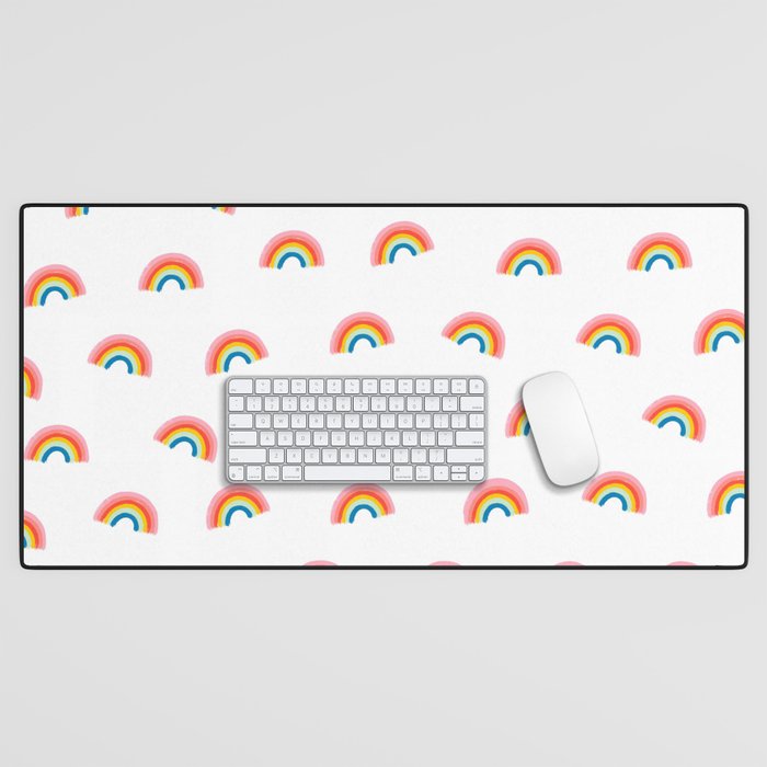 Happy Rainbow Desk Mat Gallery Image 1
