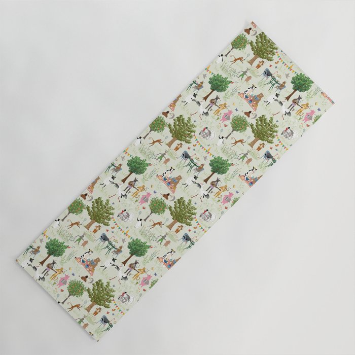 Animals' Garden Party Yoga Mat Gallery Image 1