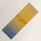 Classical Masterpiece 'Setting Sun and Boats' by Paul Signac Yoga Mat Gallery Image 1