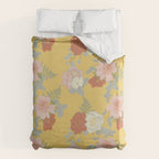 Bonjour in Yellow Duvet Cover Gallery Image 6