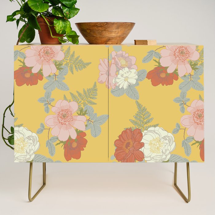Bonjour in Yellow Credenza Gallery Image 1