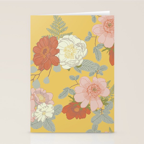 Bonjour in Yellow Stationery Card Gallery Image 2