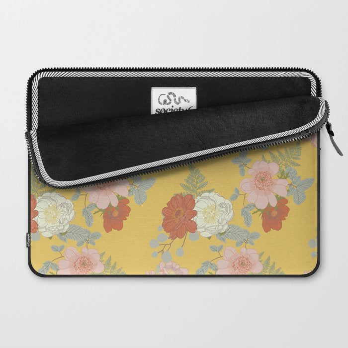 Bonjour in Yellow Laptop Sleeve Gallery Image 2