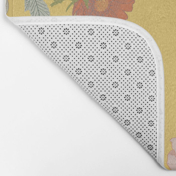 Bonjour in Yellow Bath Mat Gallery Image 2