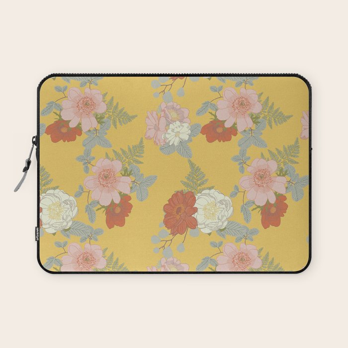 Bonjour in Yellow Laptop Sleeve Gallery Image 1