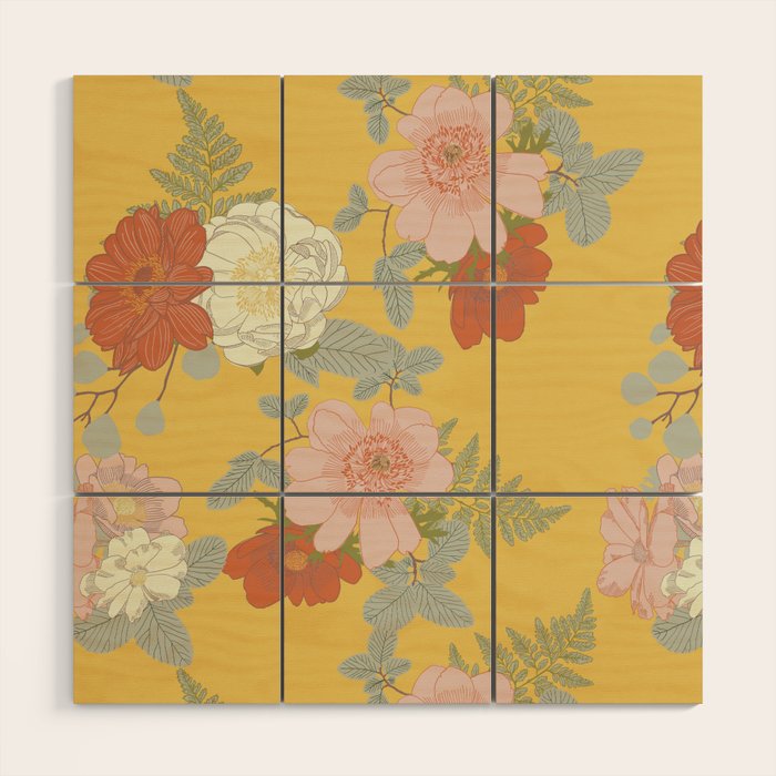 Bonjour in Yellow Wood Wall Art Gallery Image 1