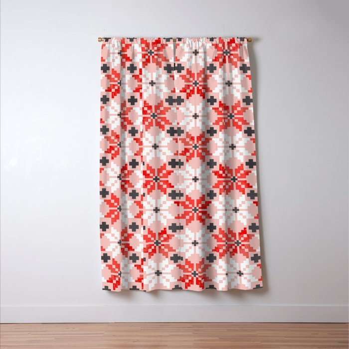 Christmas Quilt - pattern no2 Window Curtain Gallery Image 3