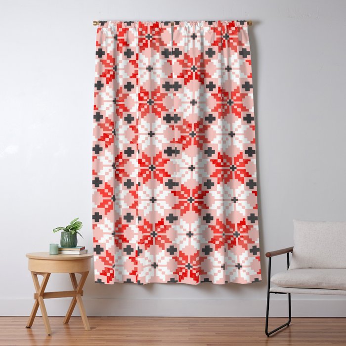 Christmas Quilt - pattern no2 Window Curtain Gallery Image 5