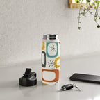 Mid Century Modern Shapes 02 #society6 #buyart Water Bottle Gallery Image 4