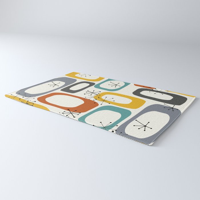 Mid Century Modern Shapes 02 #society6 #buyart Rug Gallery Image 3