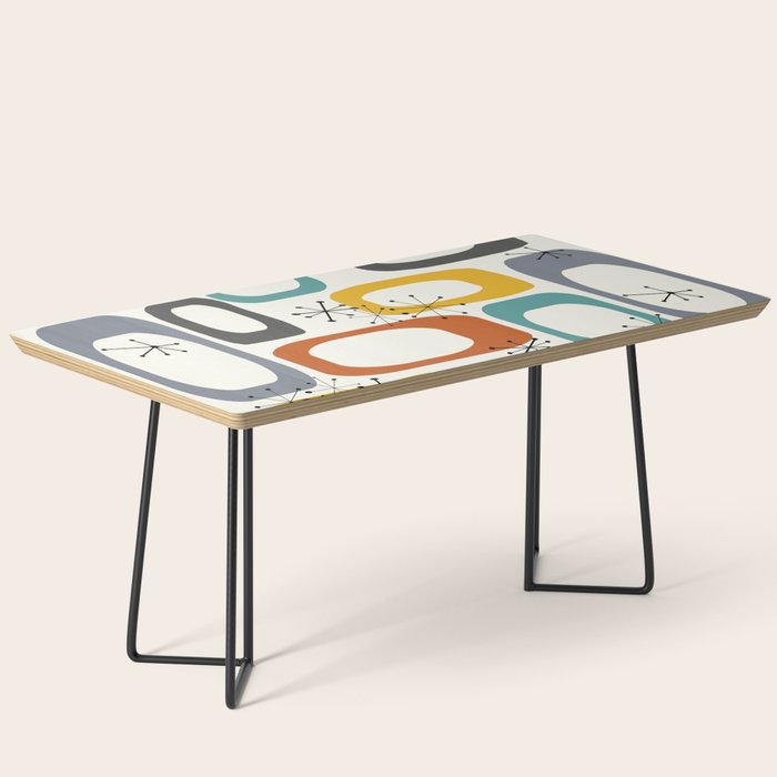 Mid Century Modern Shapes 02 #society6 #buyart Coffee Table Gallery Image 1