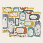 Mid Century Modern Shapes 02 #society6 #buyart Placemat Gallery Image 1
