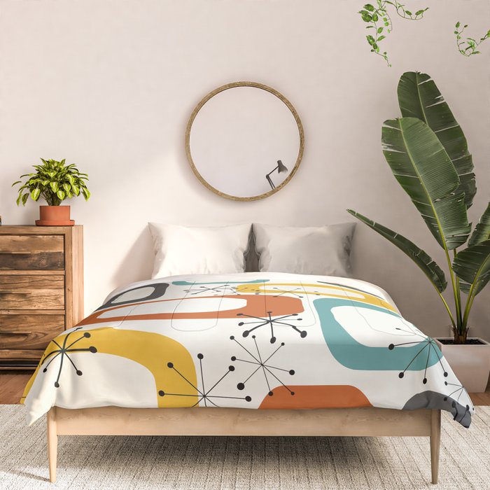 Mid Century Modern Shapes 02 #society6 #buyart Comforter Gallery Image 3
