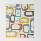 Mid Century Modern Shapes 02 #society6 #buyart Throw Blanket Gallery Image 2