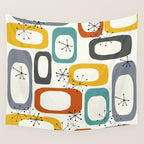 Mid Century Modern Shapes 02 #society6 #buyart Wall Tapestry Gallery Image 4