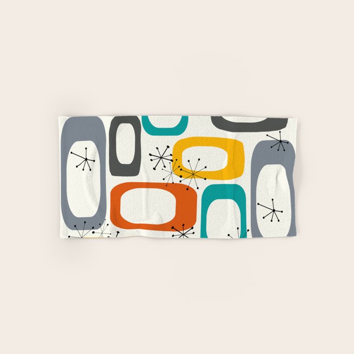 Mid Century Modern Shapes 02 #society6 #buyart Bath Towel Gallery Image 1