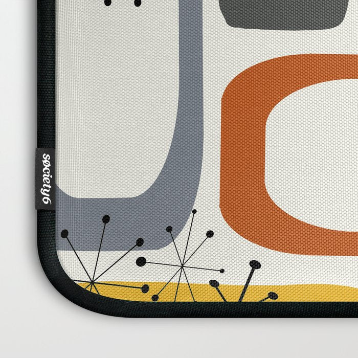 Mid Century Modern Shapes 02 #society6 #buyart Laptop Sleeve Gallery Image 3