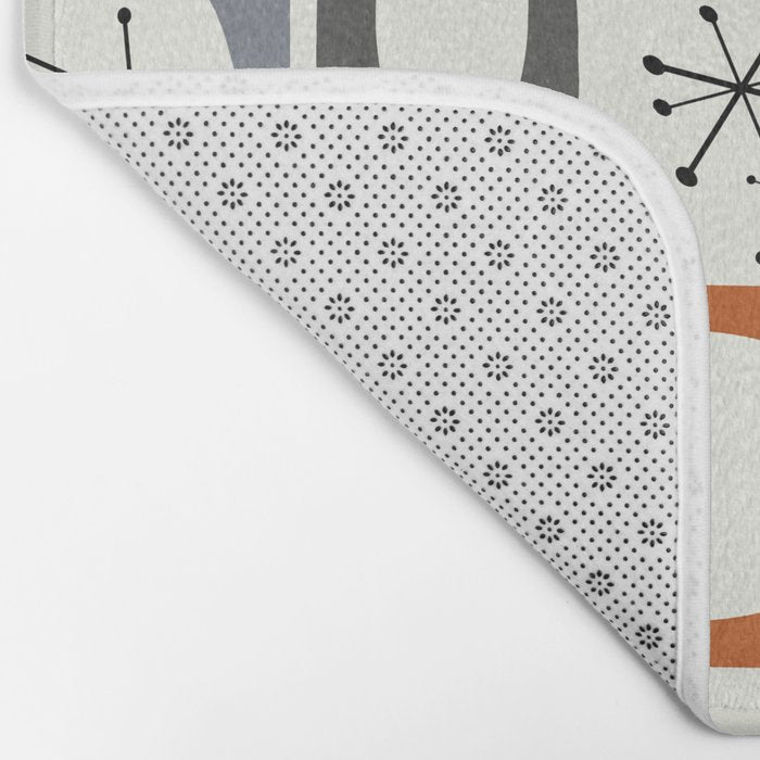 Mid Century Modern Shapes 02 #society6 #buyart Bath Mat Gallery Image 2