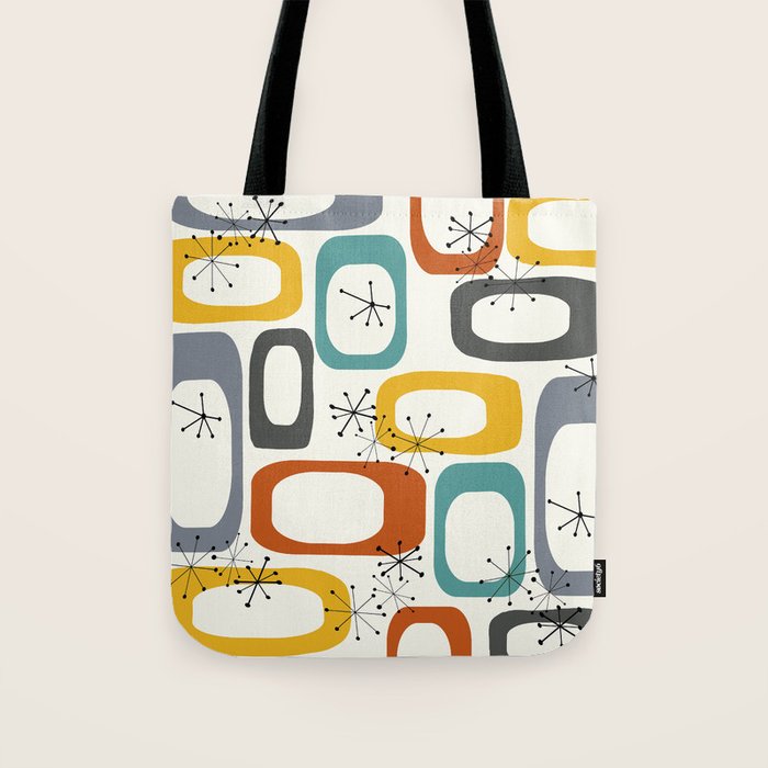 Mid Century Modern Shapes 02 #society6 #buyart Tote Bag Gallery Image 1