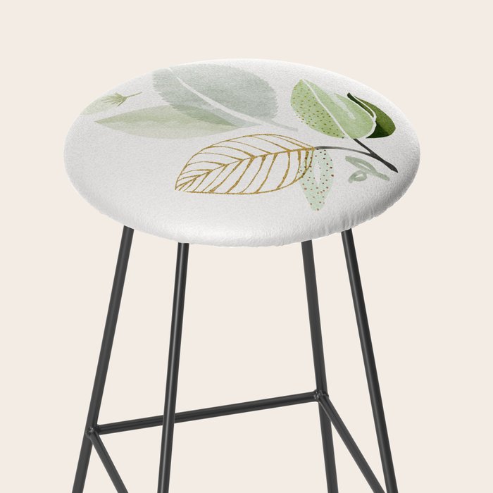 Forest Bouquet II Botanical Shapes Stool Gallery Image 2