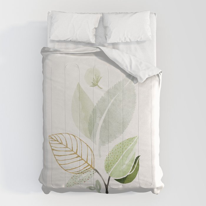 Forest Bouquet II Botanical Shapes Comforter Gallery Image 6