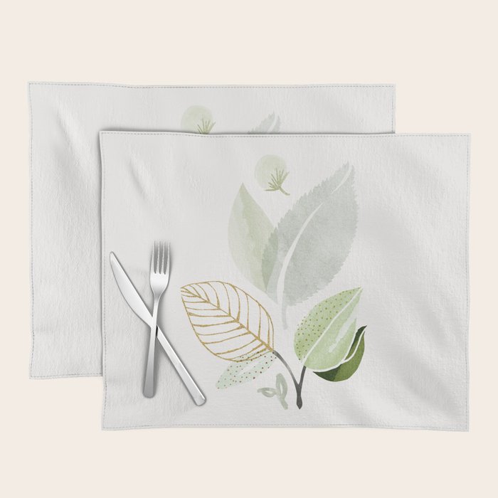 Forest Bouquet II Botanical Shapes Placemat Gallery Image 1