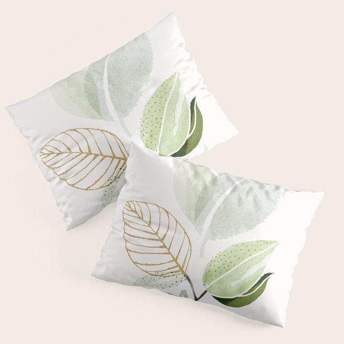 Forest Bouquet II Botanical Shapes Pillow Sham Gallery Image 1