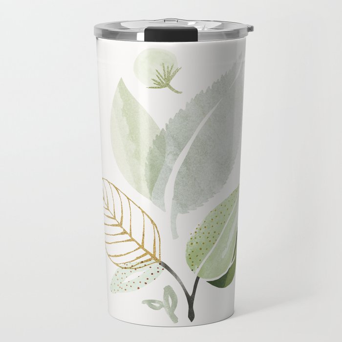 Forest Bouquet II Botanical Shapes Travel Mug Gallery Image 1