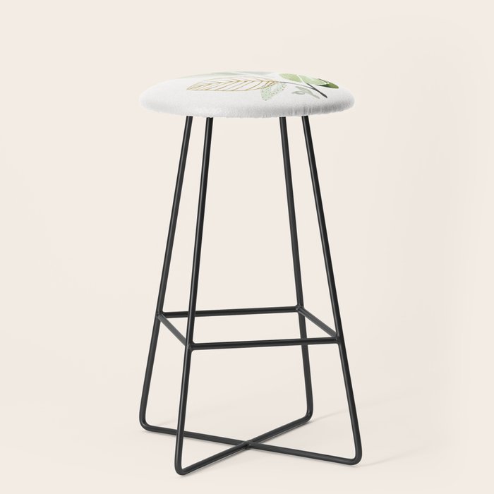 Forest Bouquet II Botanical Shapes Stool Gallery Image 1