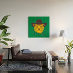 Leafy Cowgirl Cheetah Wood Wall Art Gallery Image 2
