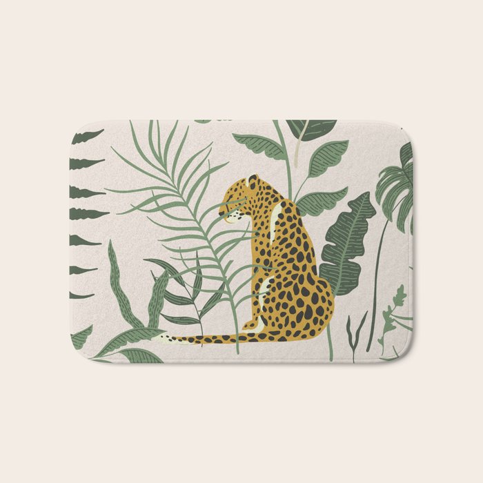 Kahlo Cheetah Prints Bath Mat Gallery Image 1