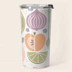 Fruits and Veggies 2025 Calendar Pastel Travel Mug Gallery Image 2