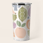 Fruits and Veggies 2025 Calendar Pastel Travel Mug Gallery Image 1