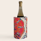 Large Medallion Suzani Bokhara Uzbekistan Embroidery Print Wine Chiller Gallery Image 3